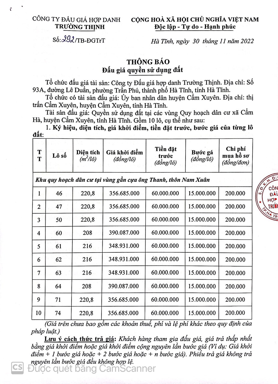 đấu giá đất 1